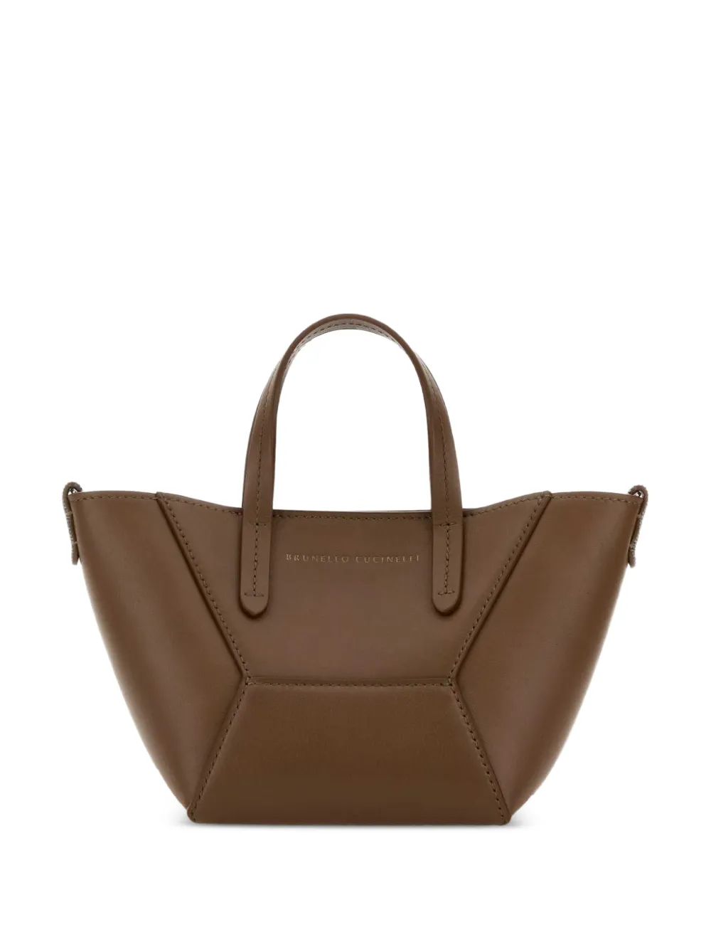 Brunello Cucinelli leather tote bag - Brown
