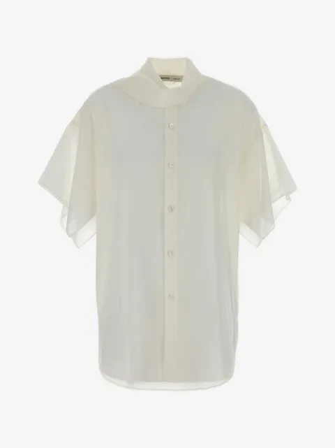 Carven camisa drapeada