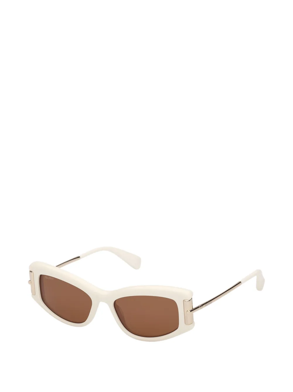  Max Mara Eyewear Gafas De Sol Con Montura Rectangular - Blanco 