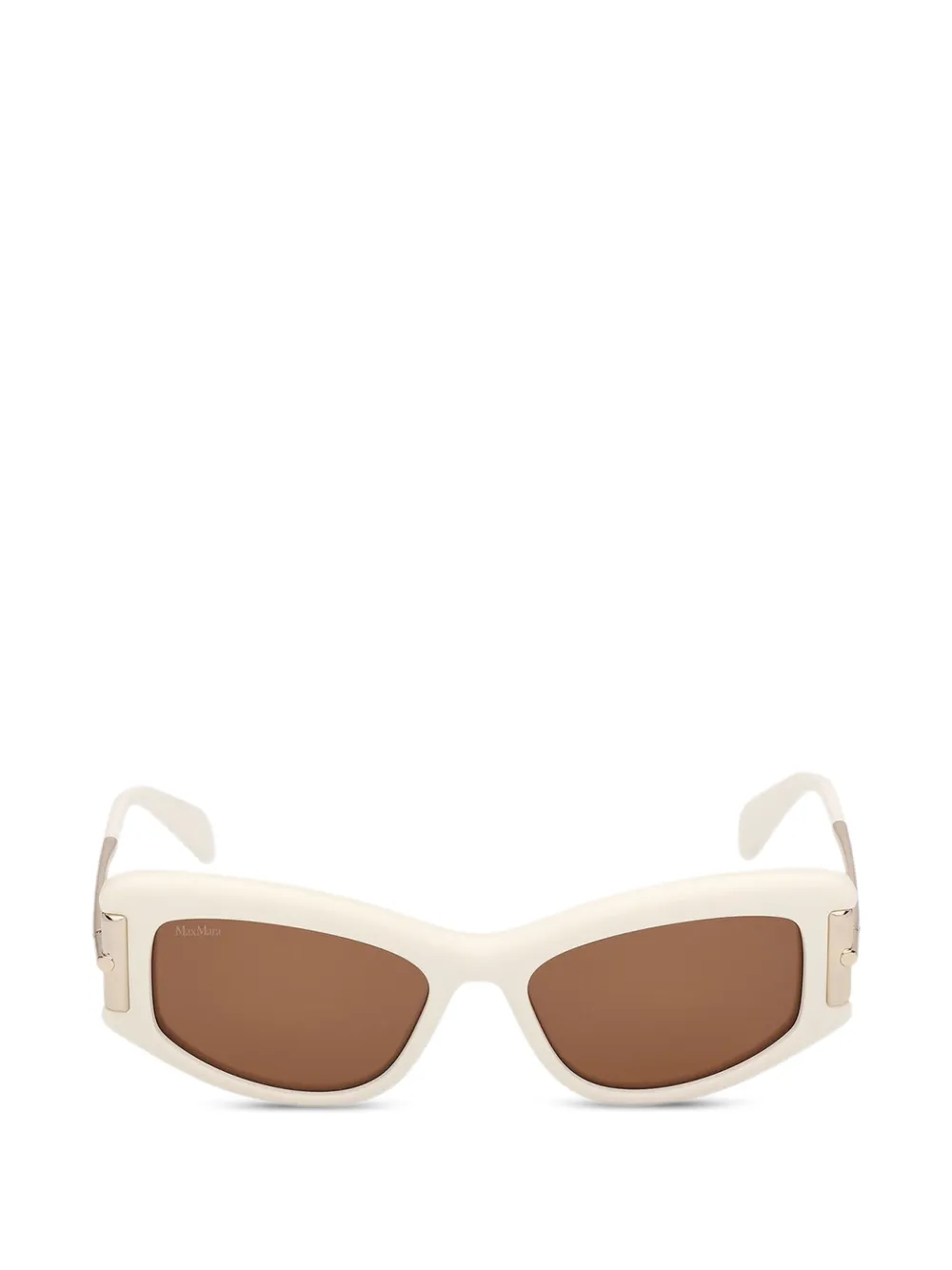 Max Mara Eyewear rectangle-frame sunglasses - Weiß