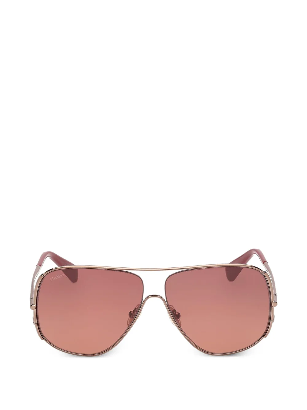 Max Mara Occhiali da sole con montatura stile pilota - Oro