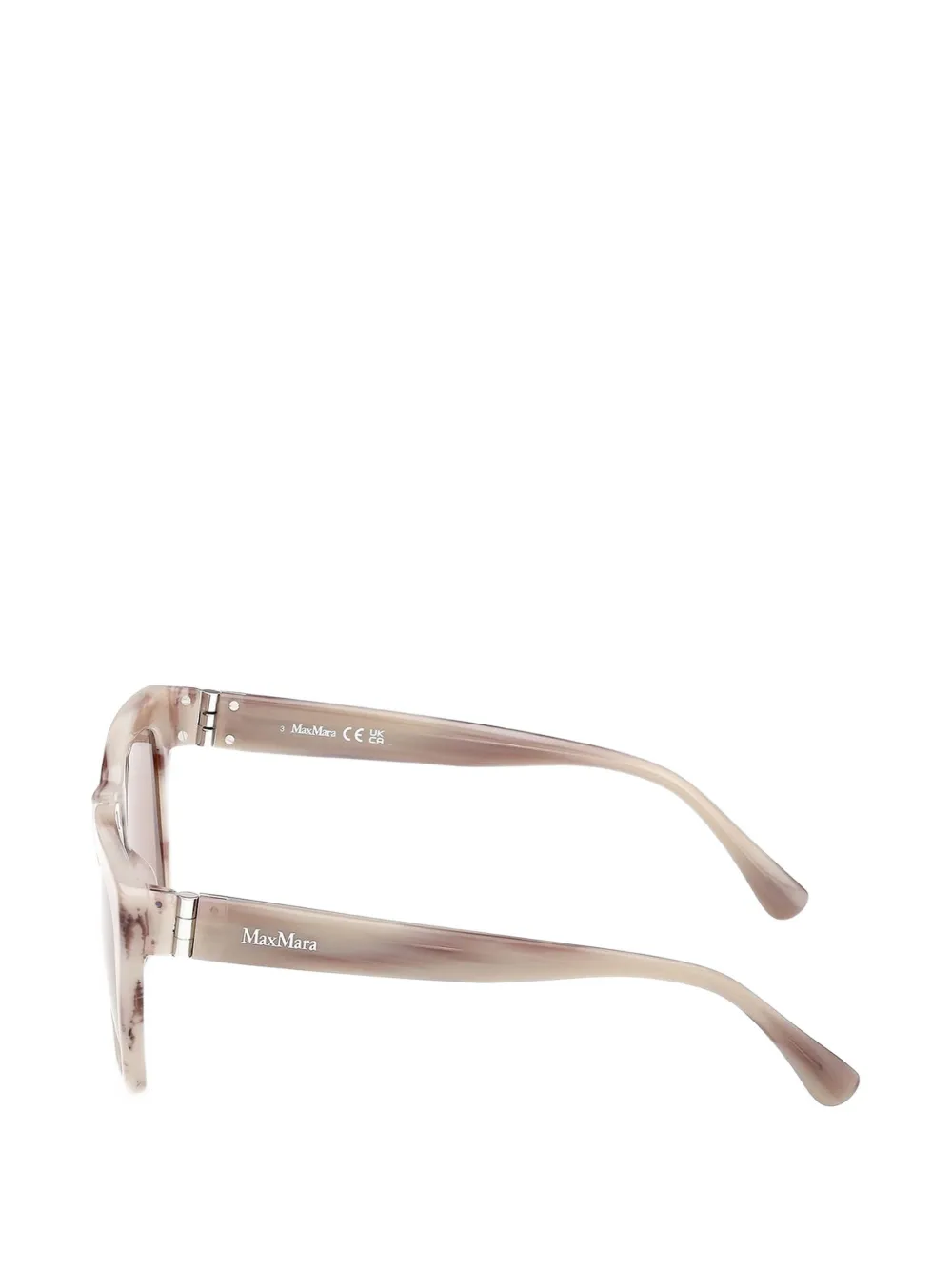 Max Mara Eyewear Zonnebril met vierkant montuur Beige