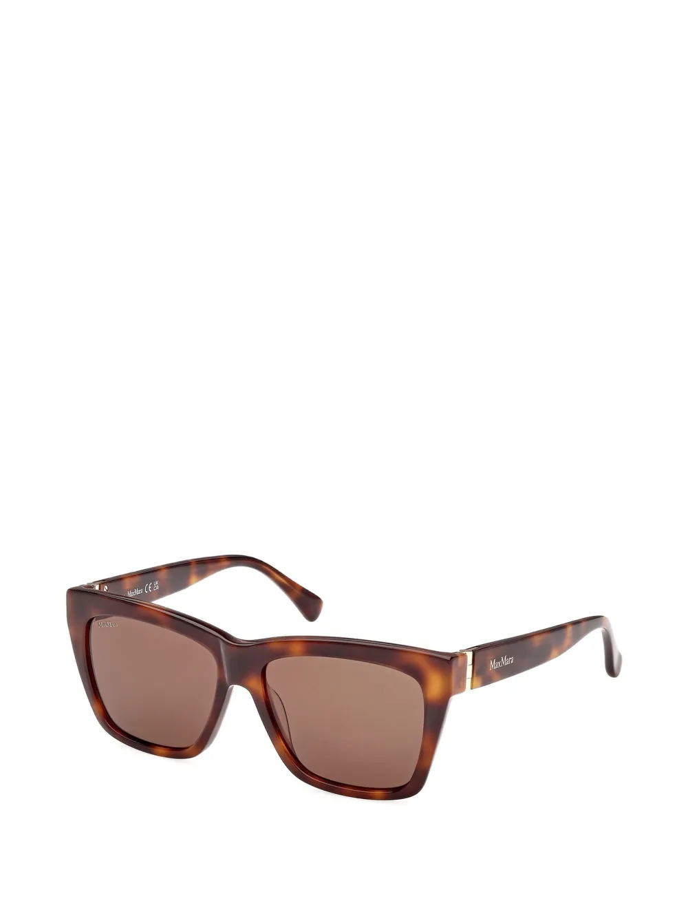 Max Mara Eyewear Zonnebril met vierkant montuur Bruin