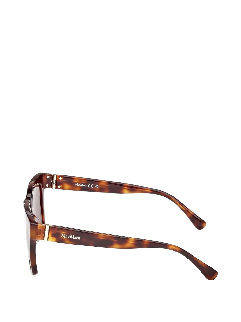 Max Mara Eyewear Zonnebril met vierkant montuur Bruin
