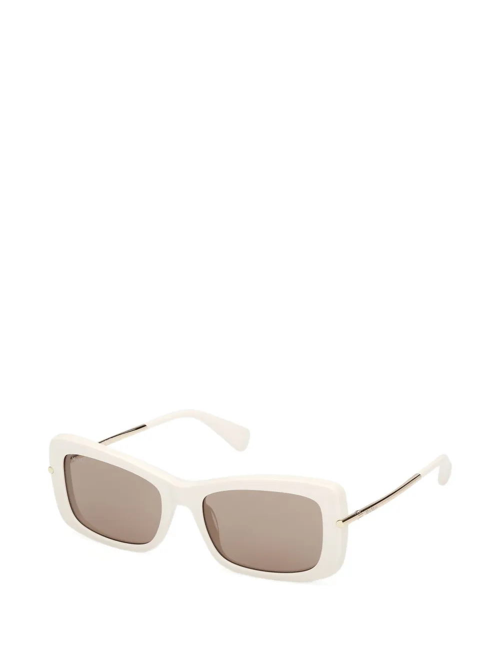 Max Mara Eyewear Zonnebril met rechthoekig montuur Wit
