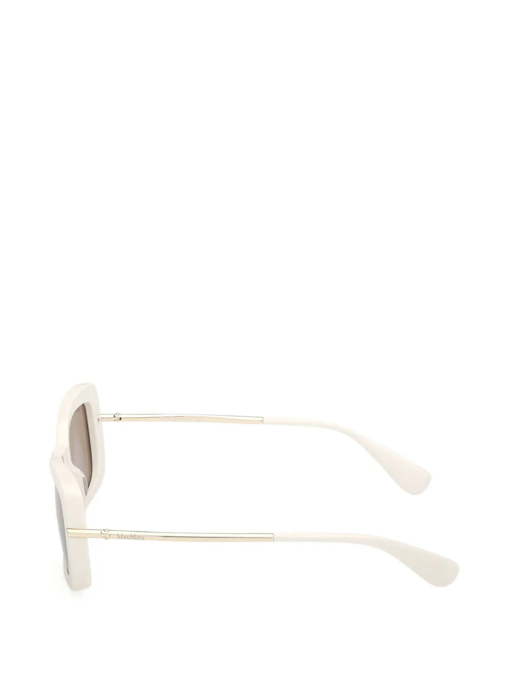 Max Mara Eyewear Zonnebril met rechthoekig montuur Wit