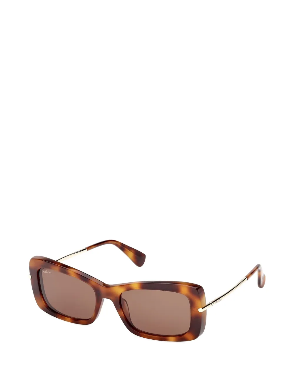  Max Mara Eyewear Gafas De Sol Con Montura Rectangular - Marrón 