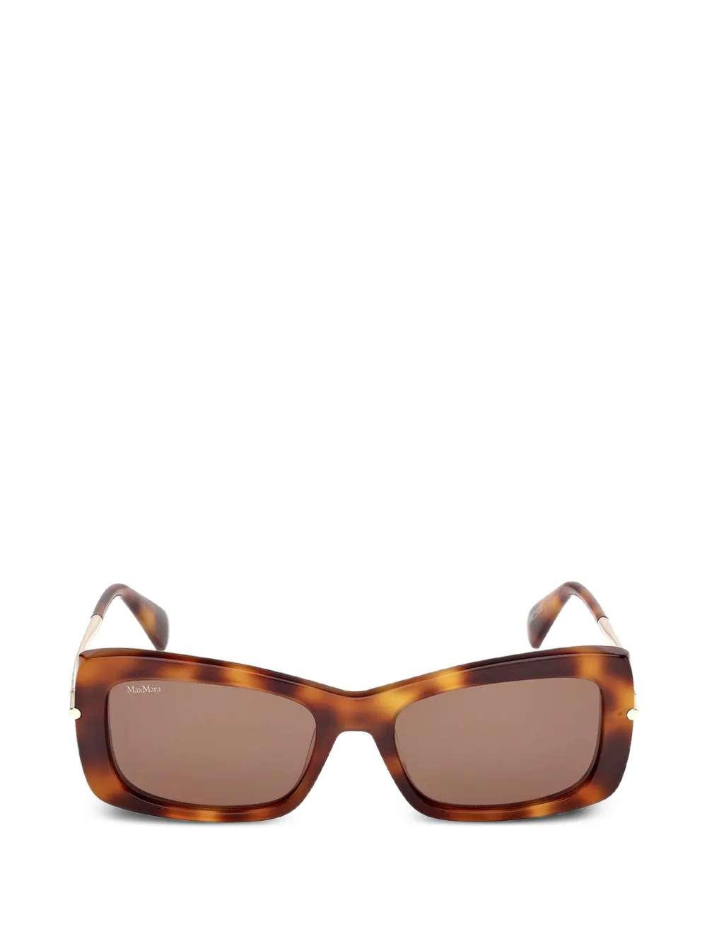 Max Mara Eyewear rectangle-frame sunglasses - Marrone