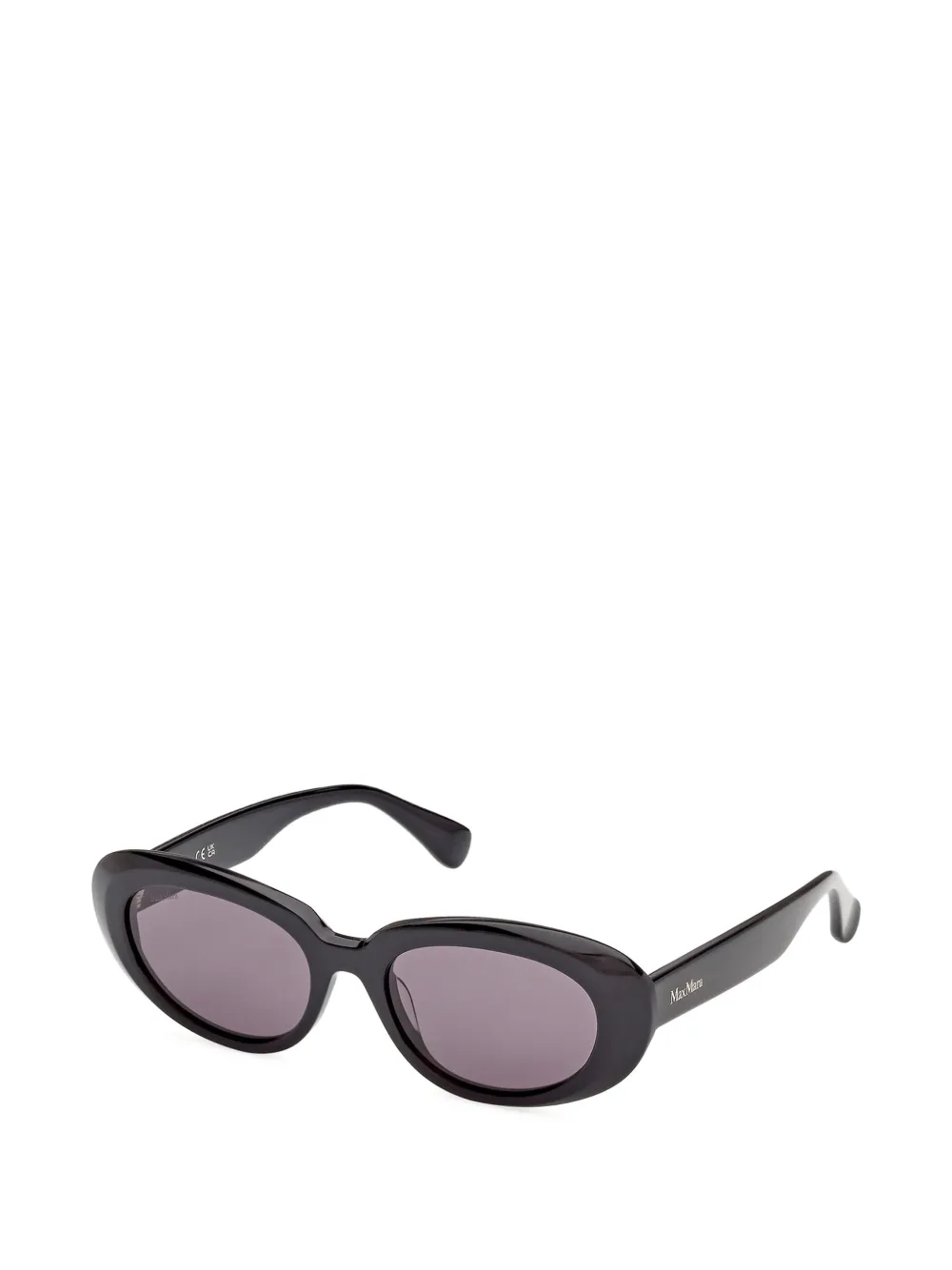 Max Mara Eyewear Zonnebril met ovalen montuur Zwart