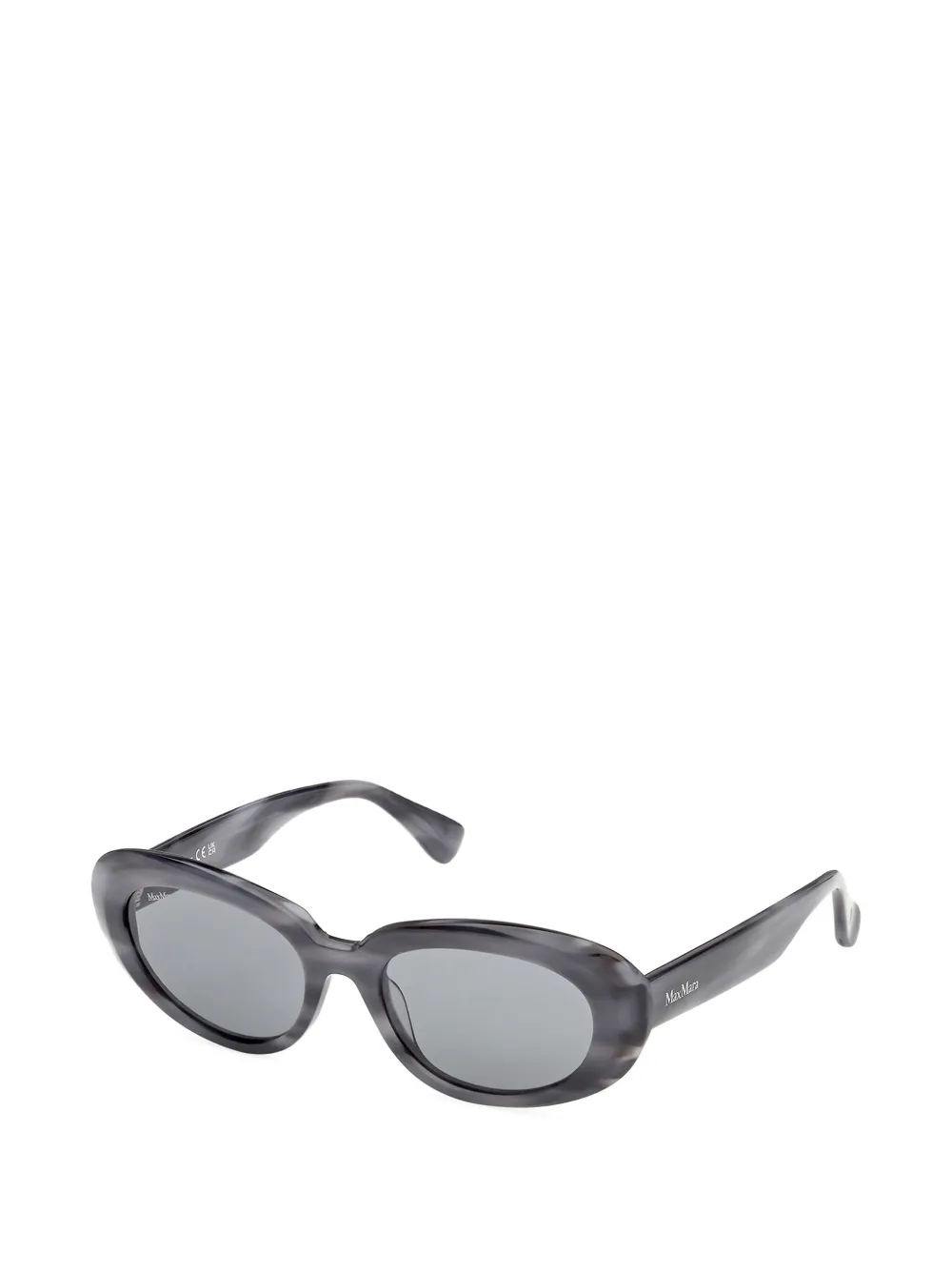 Max Mara Eyewear Zonnebril met ovalen montuur Blauw