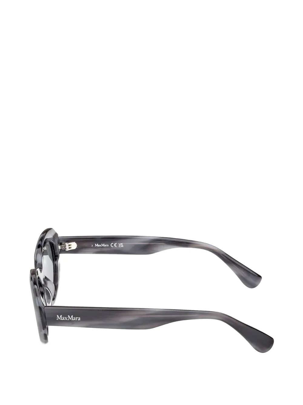 Max Mara Eyewear Zonnebril met ovalen montuur Blauw