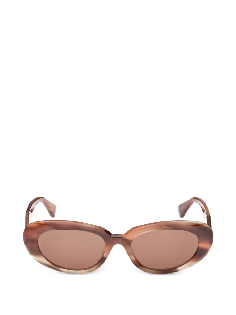 Max Mara Eyewear Occhiali da sole ovali - Marrone