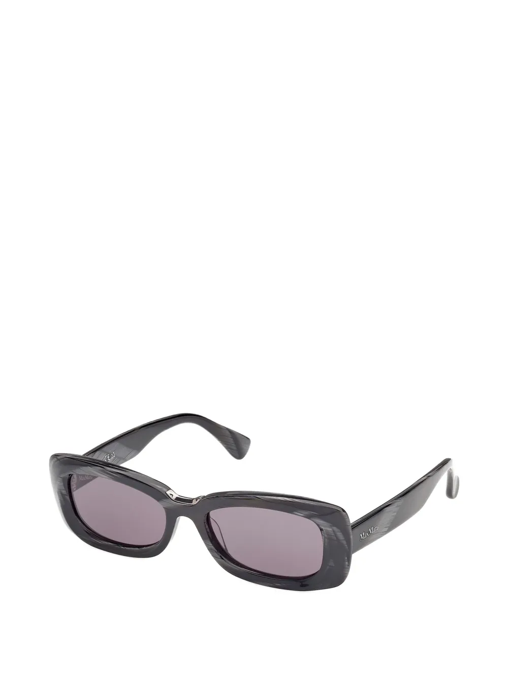 Max Mara Eyewear Zonnebril met rechthoekig montuur Zwart