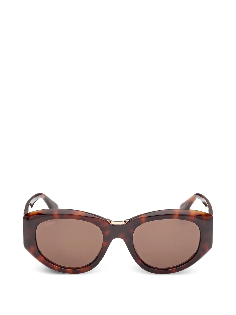 Max Mara Eyewear oval-frame sunglasses - Marrone
