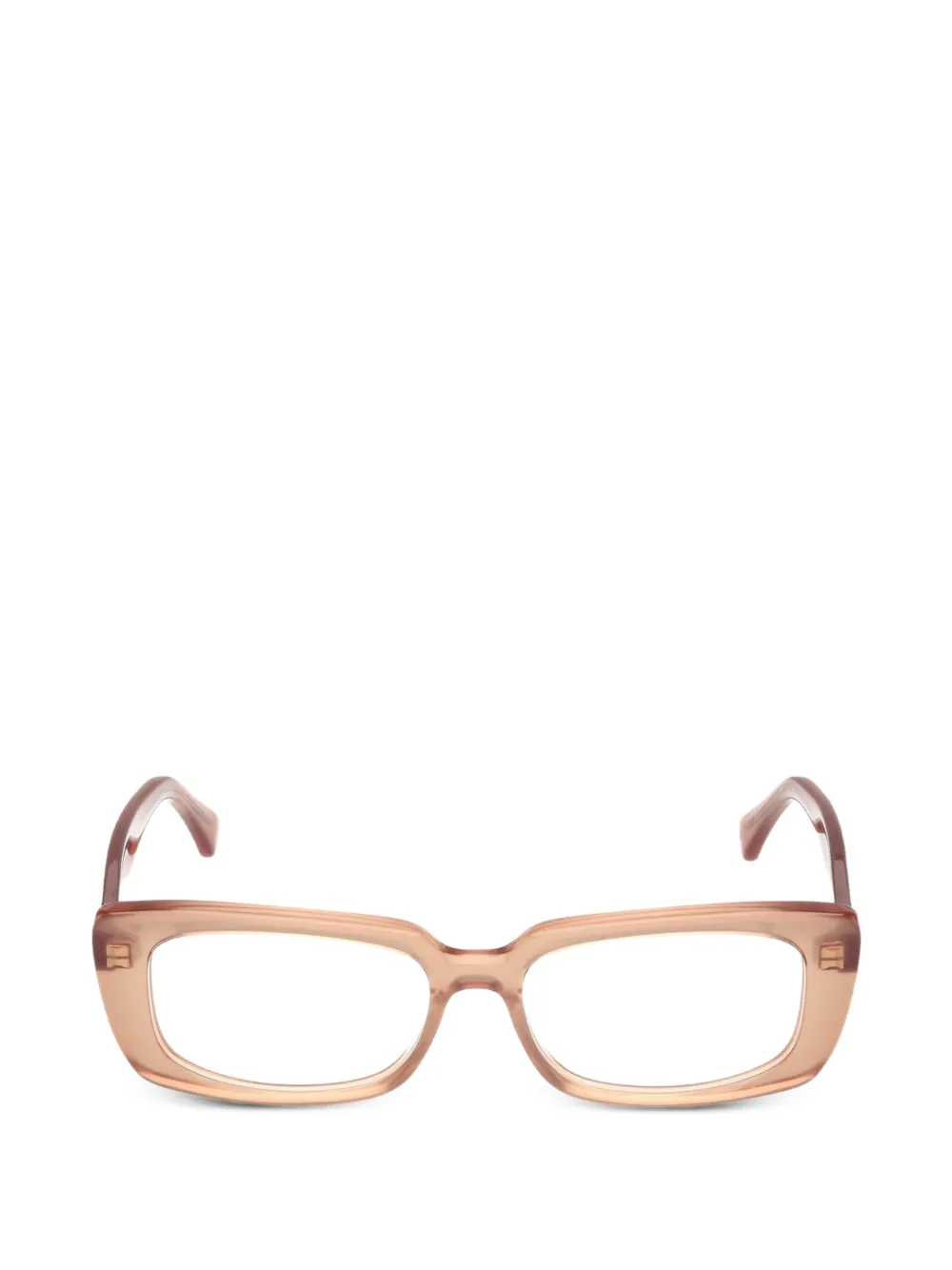 Max Mara Eyewear rectangle-frame glasses - Toni neutri
