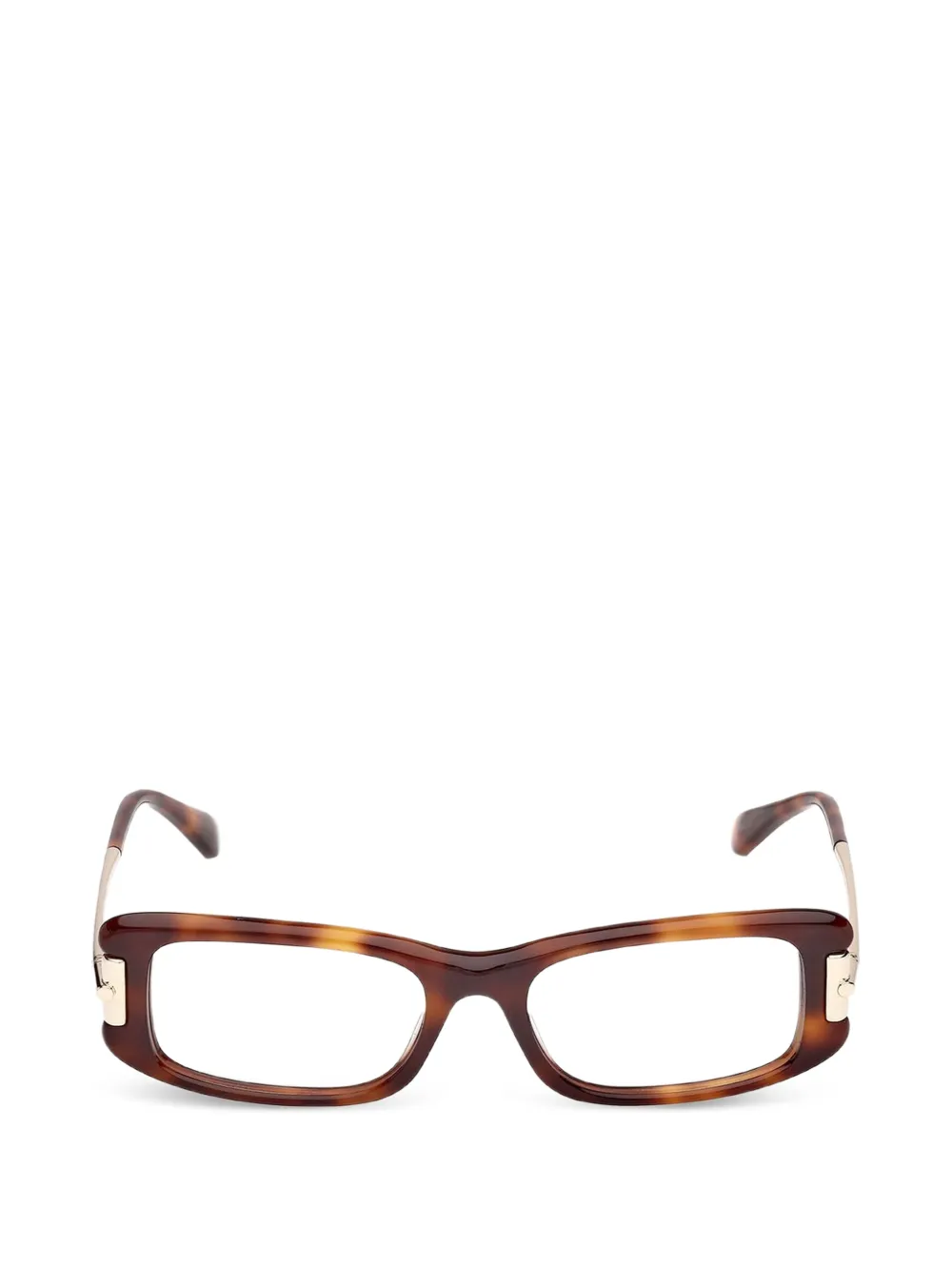 Max Mara Eyewear rectangle-frame glasses - Marrone