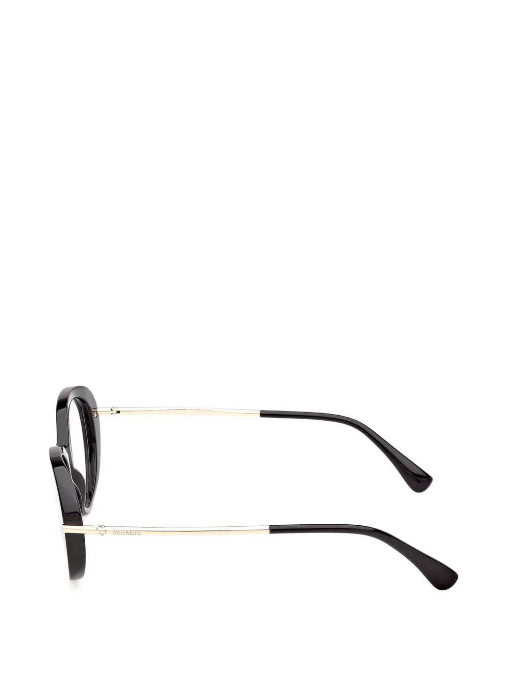 Max Mara Eyewear Bril met ovaal montuur Zwart