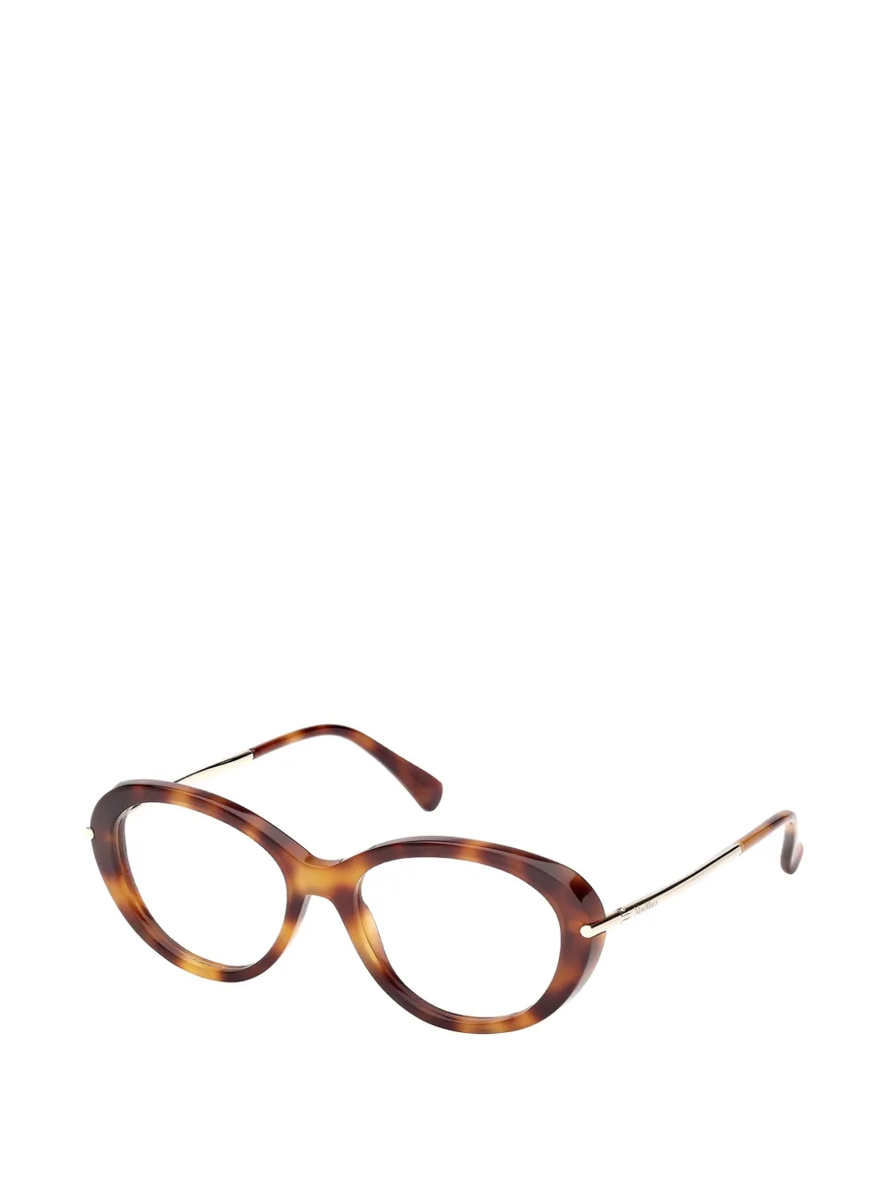 Max Mara Eyewear Bril met ovaal montuur Bruin