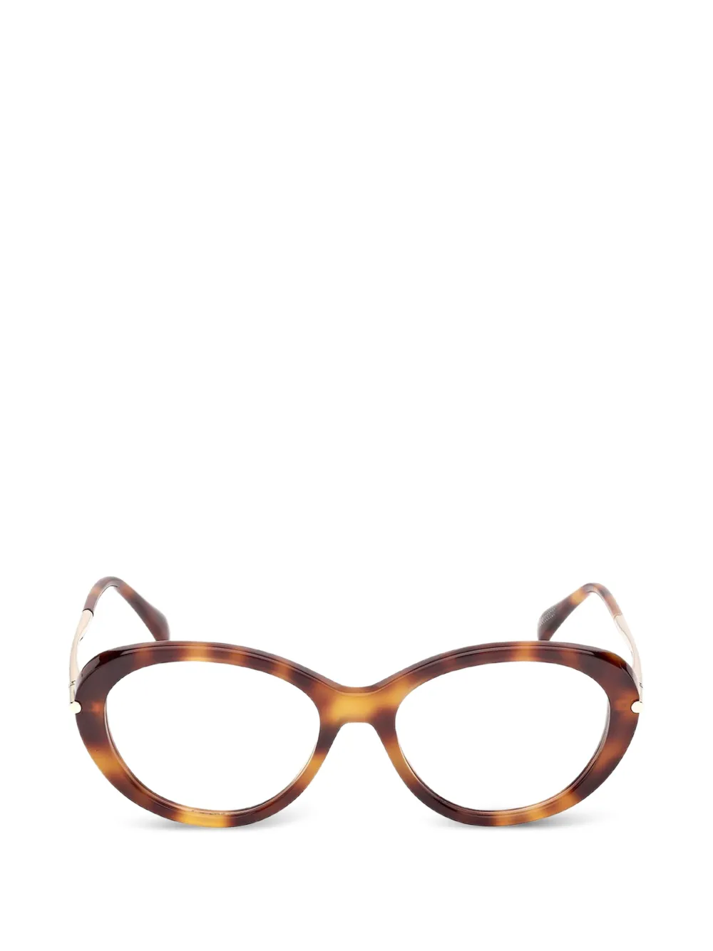 Max Mara Eyewear oval-frame glasses - Marrone
