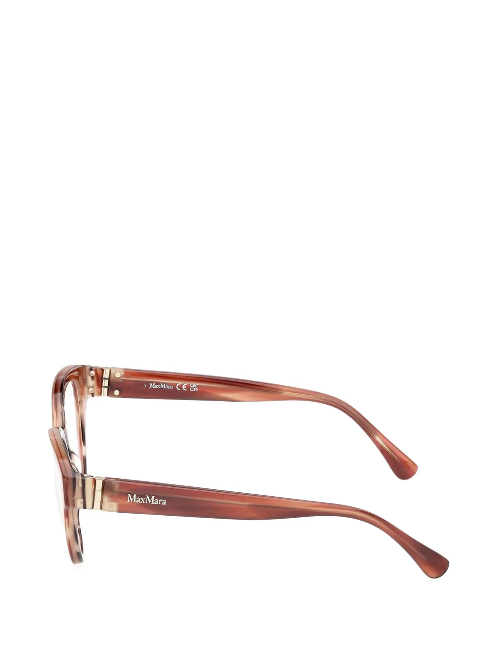 Max Mara Eyewear Bril met cat-eye montuur Bruin