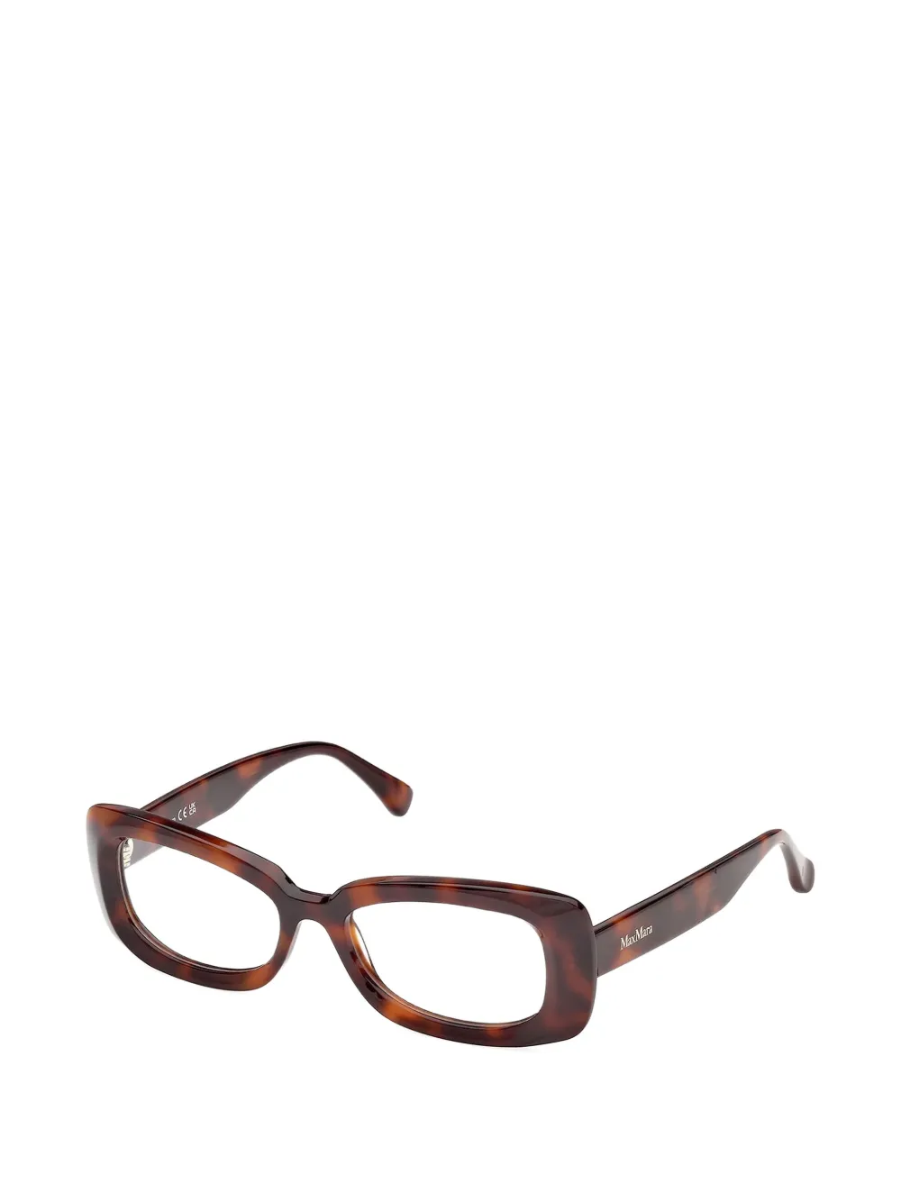 Max Mara Eyewear Bril met rechthoekig montuur Bruin