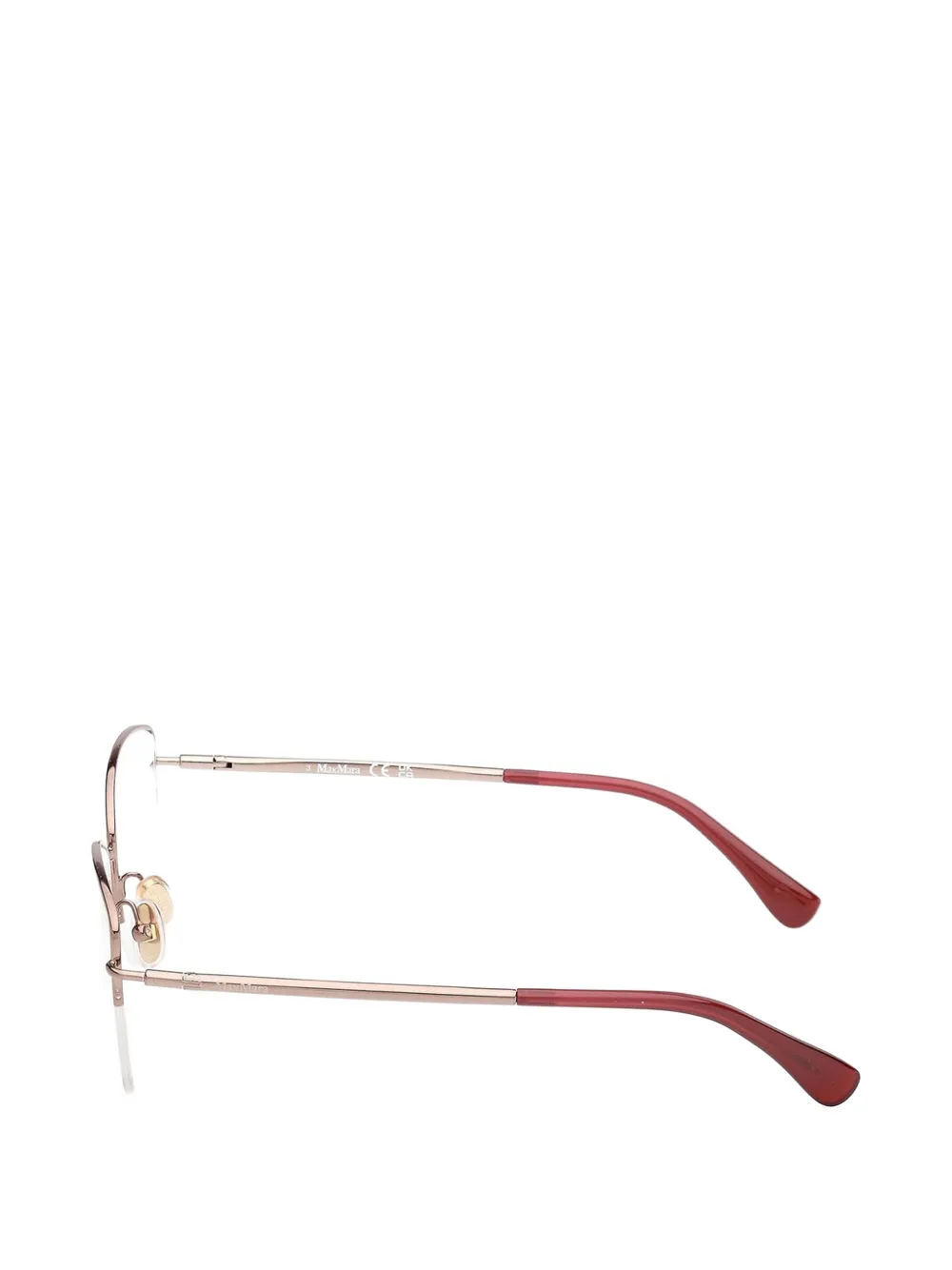 Max Mara Eyewear Bril met half montuur Goud