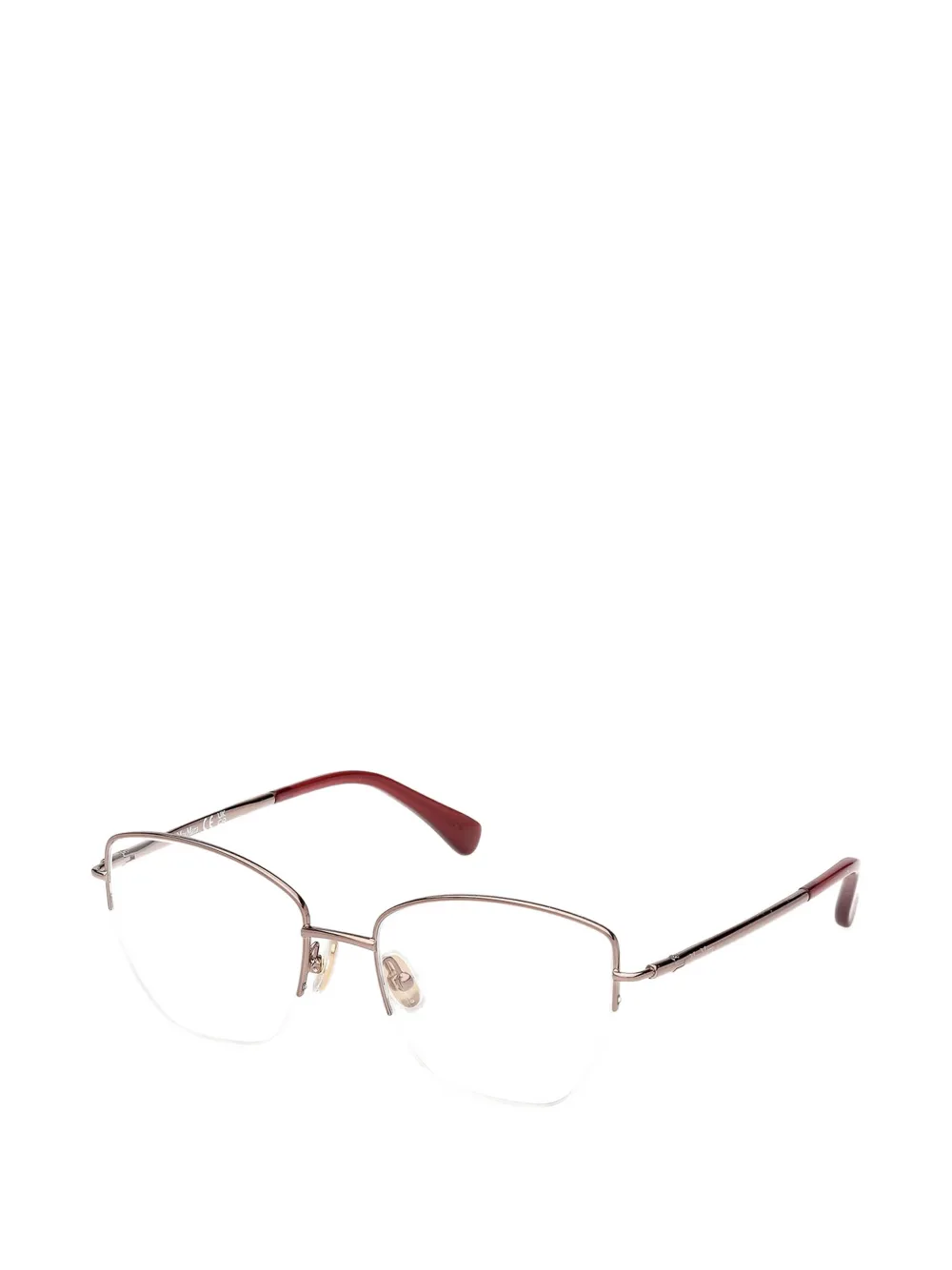 Max Mara Eyewear Bril met half montuur Goud