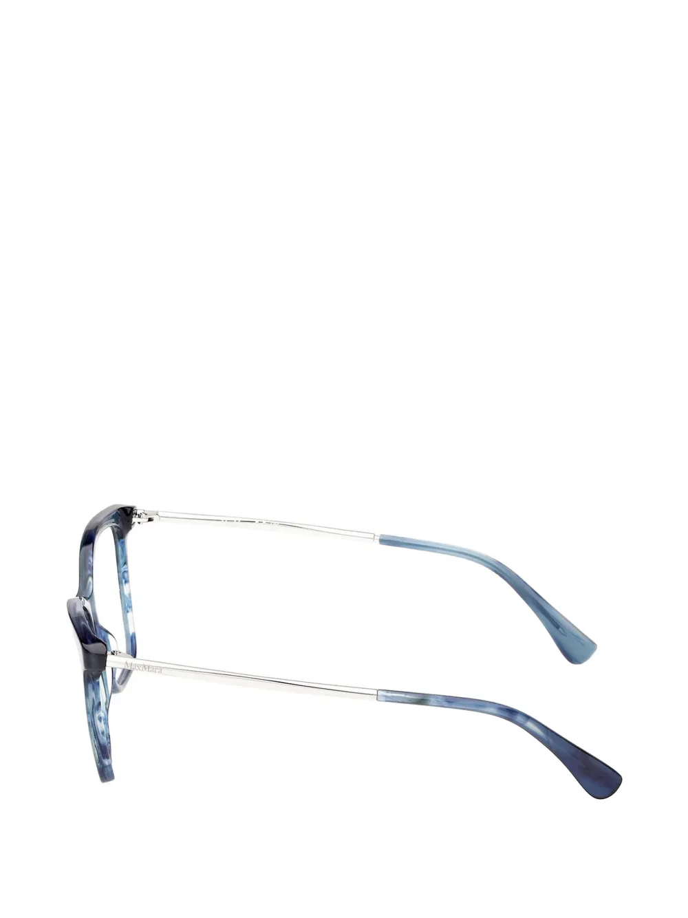 Max Mara Bril met vierkant montuur Blauw