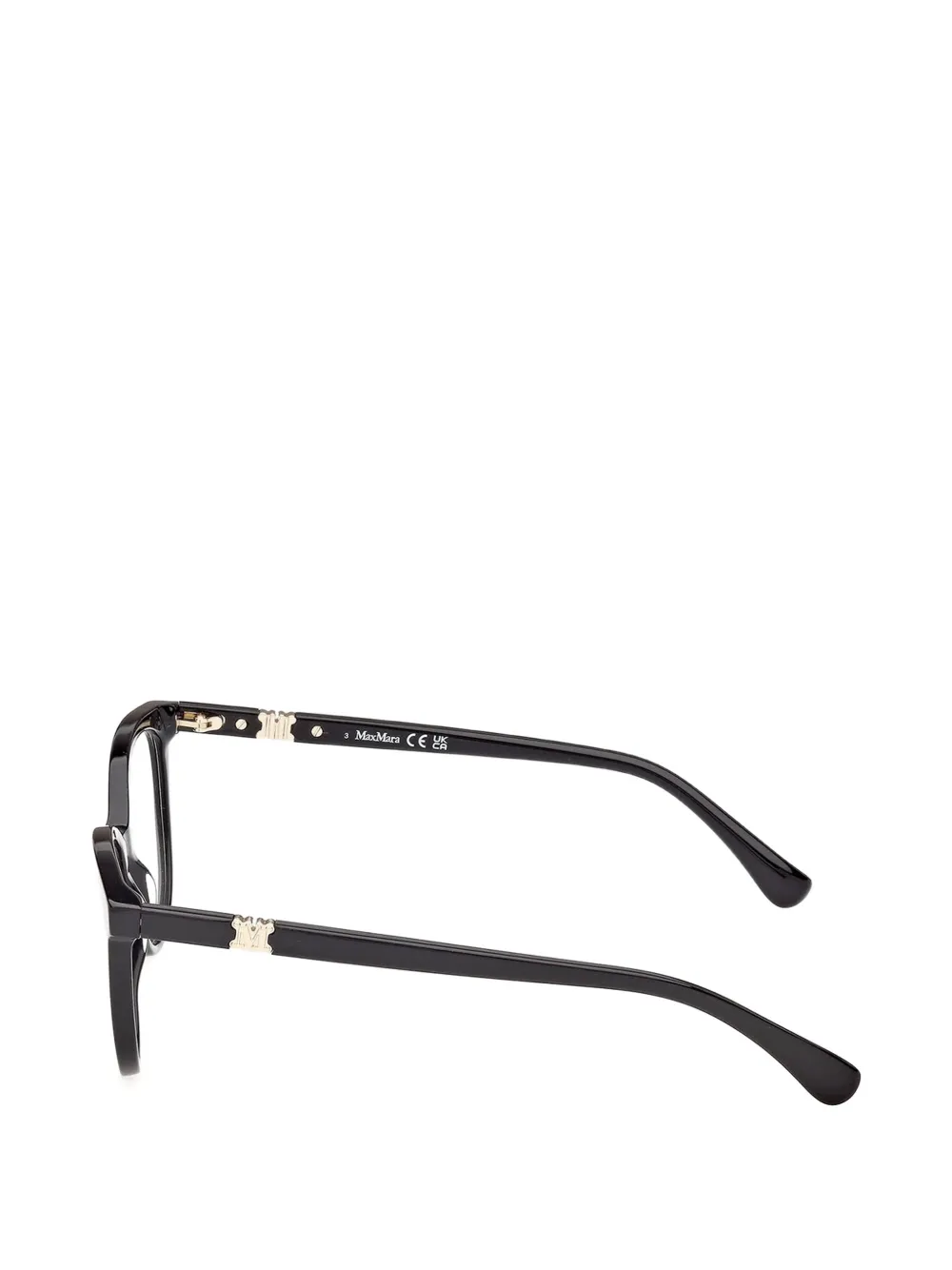 Max Mara Eyewear Bril met rond montuur Zwart