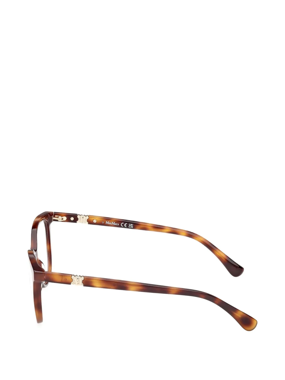 Max Mara Eyewear Bril met rechthoekig montuur Bruin