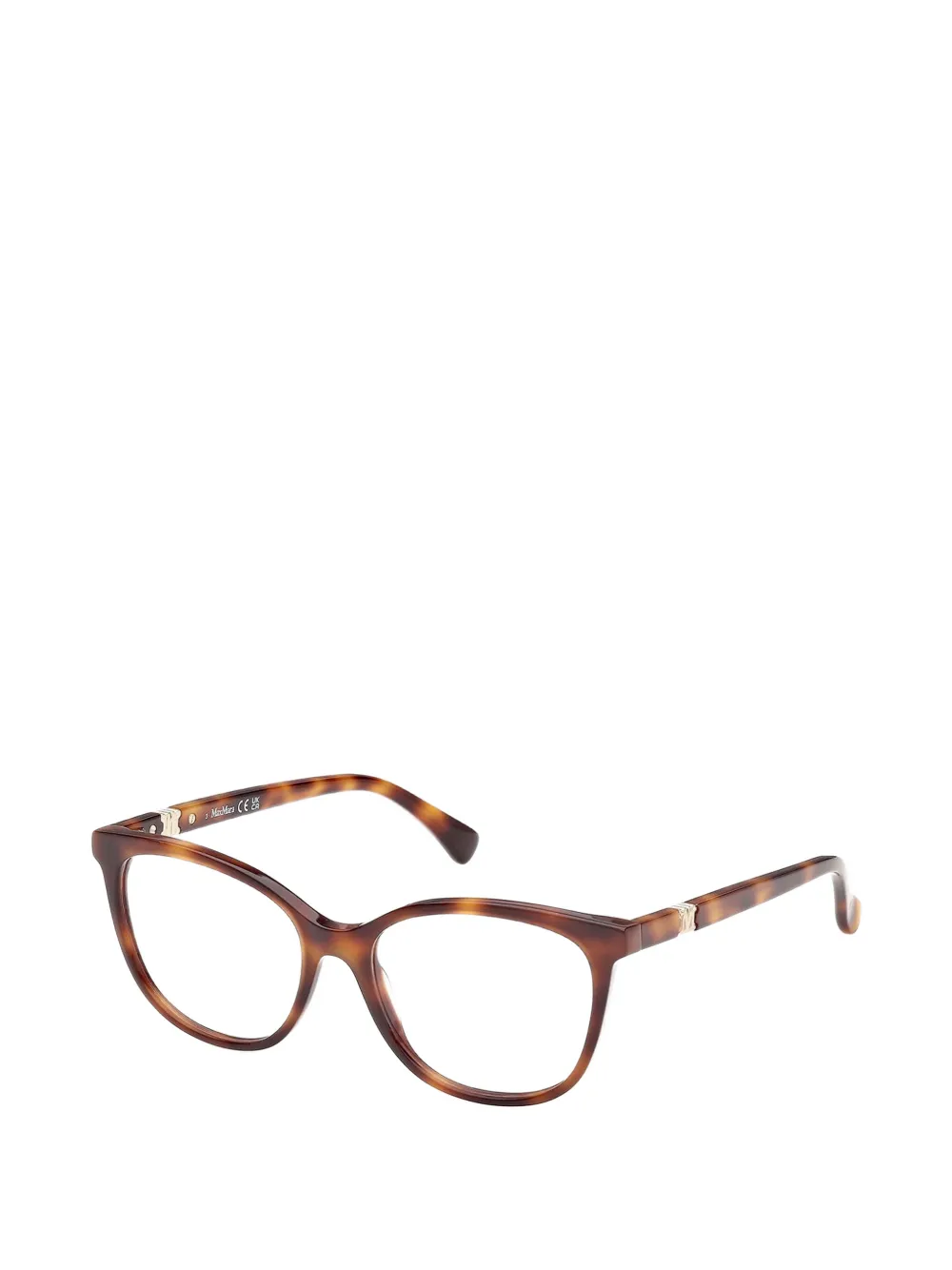 Max Mara Eyewear Bril met rechthoekig montuur Bruin