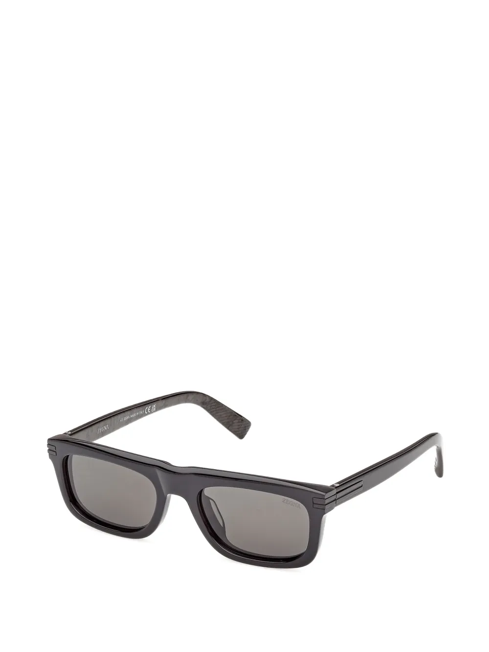 Zegna スクエアフレーム サングラス | ブラック | FARFETCH JP