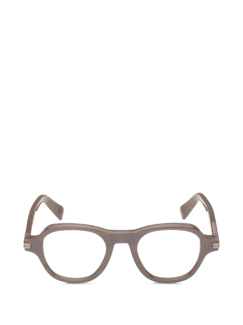 Zegna Occhiali tondi - Marrone