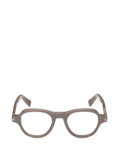 Zegna lentes con armazón redonda