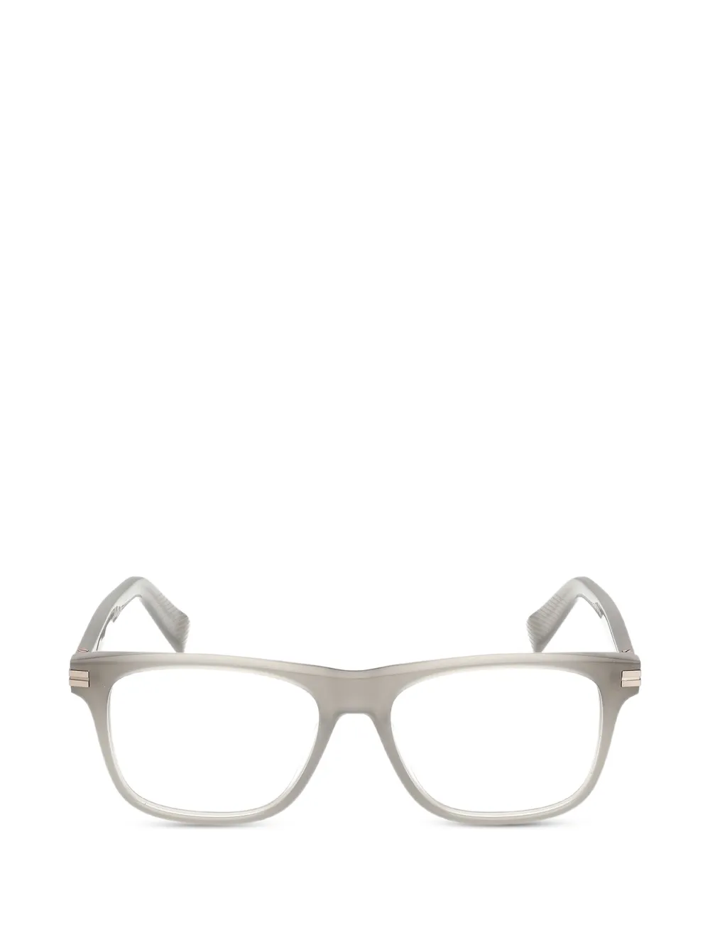 Zegna rectangle-frame glasses | Grey | Image 1