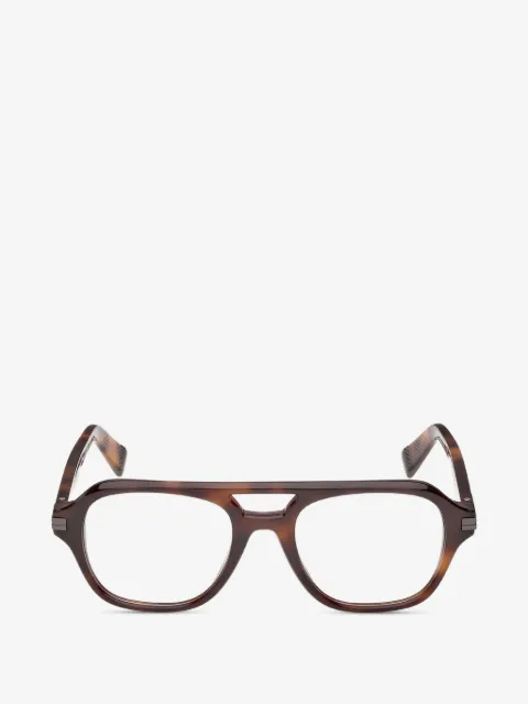 Zegna pilot-frame glasses