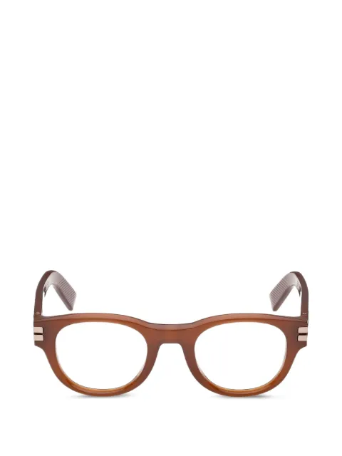 Zegna lentes con armazón redonda