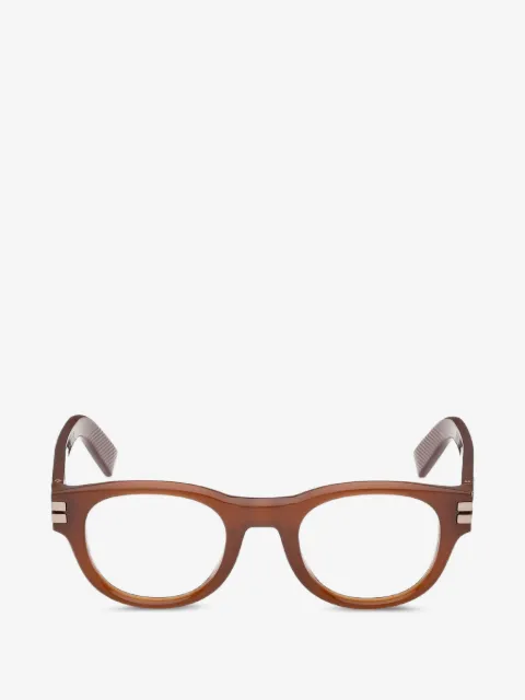Zegna round-frame glasses