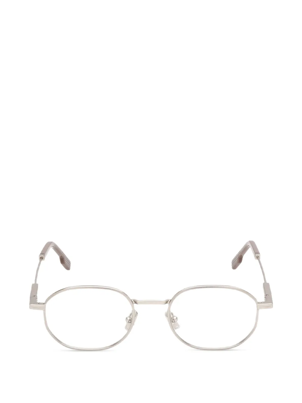 Zegna Occhiali con montatura geometrica - Argento