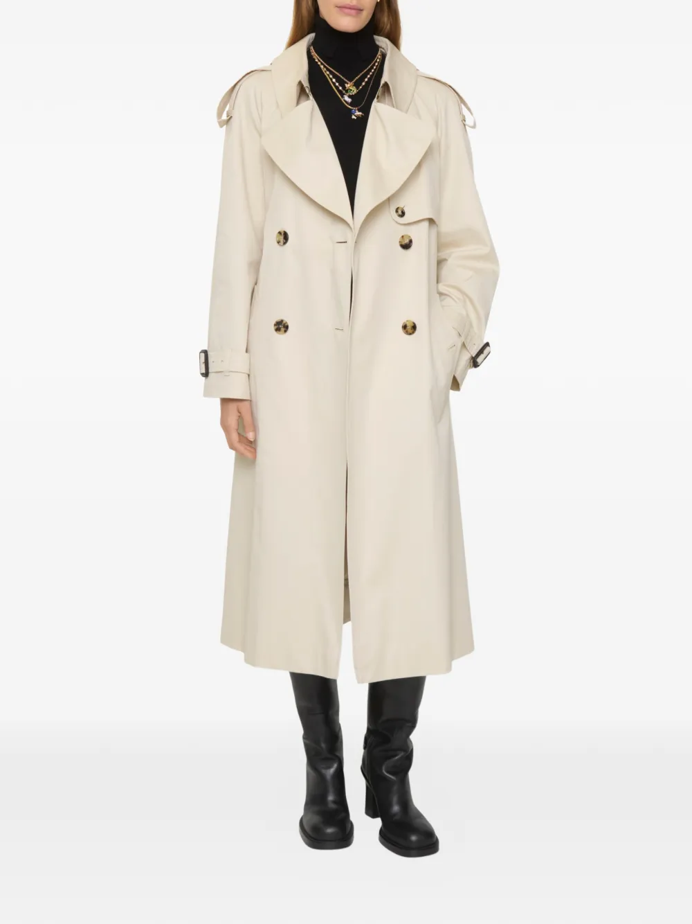 Burberry Lange gabardine Fitzrovia trenchcoat Beige