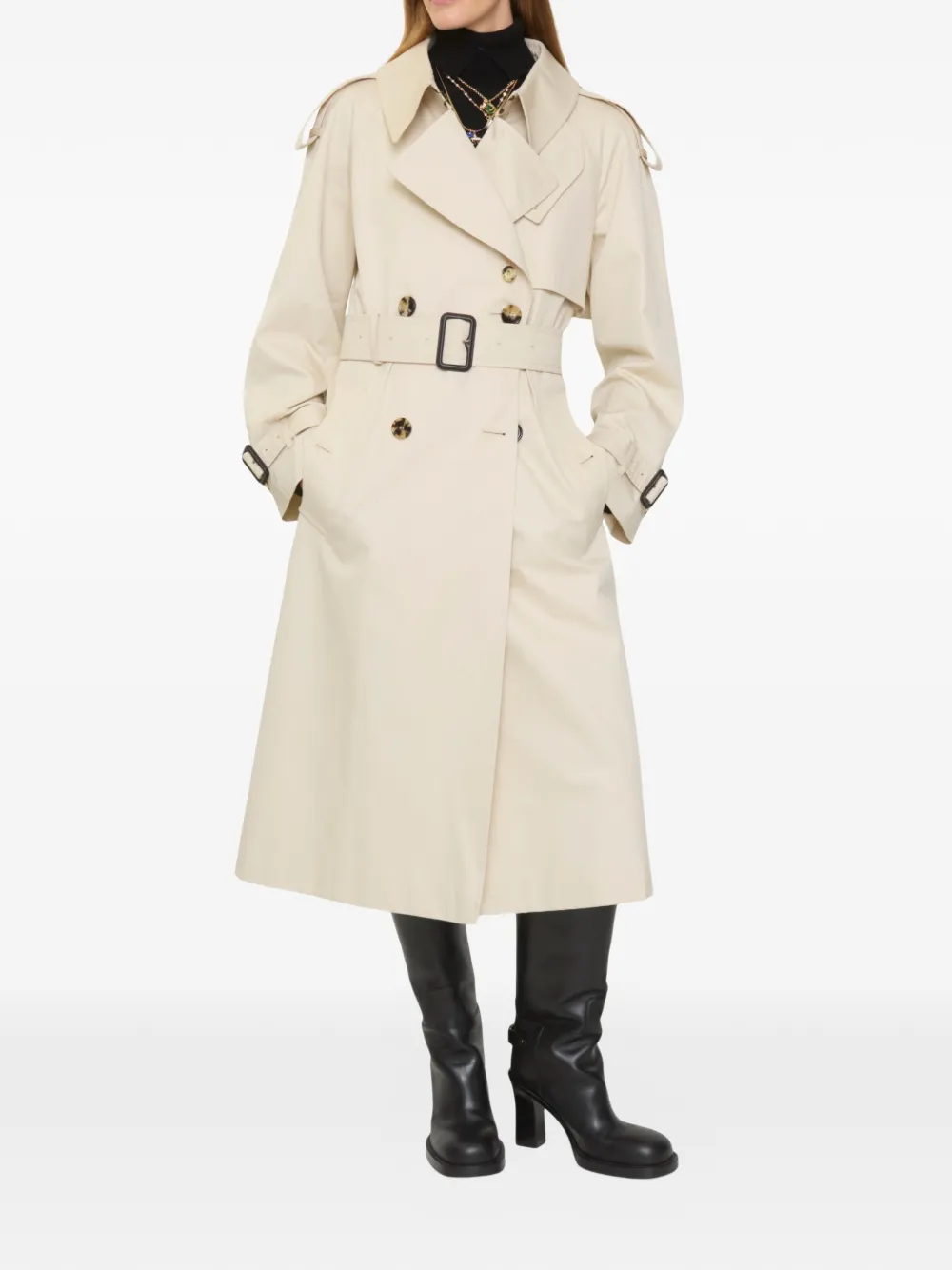 Burberry Lange gabardine Fitzrovia trenchcoat Beige