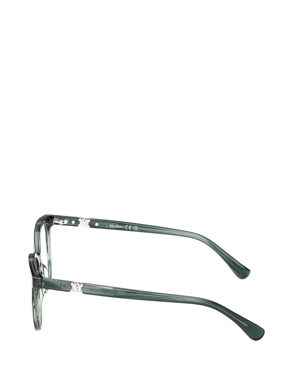 Max Mara Eyewear Bril met rond montuur Groen
