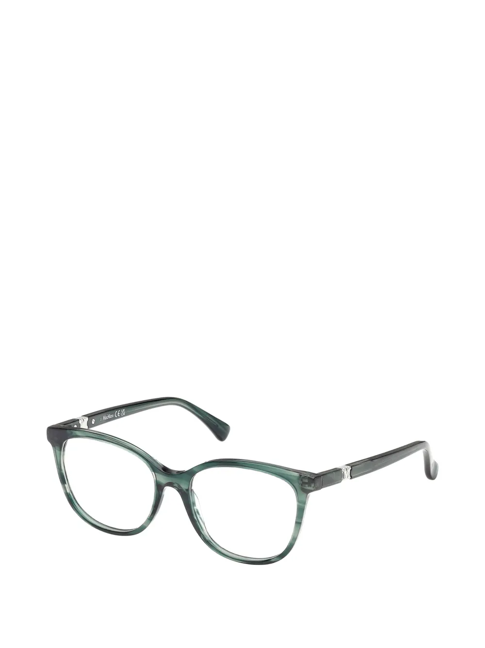 Max Mara Eyewear Bril met rond montuur Groen