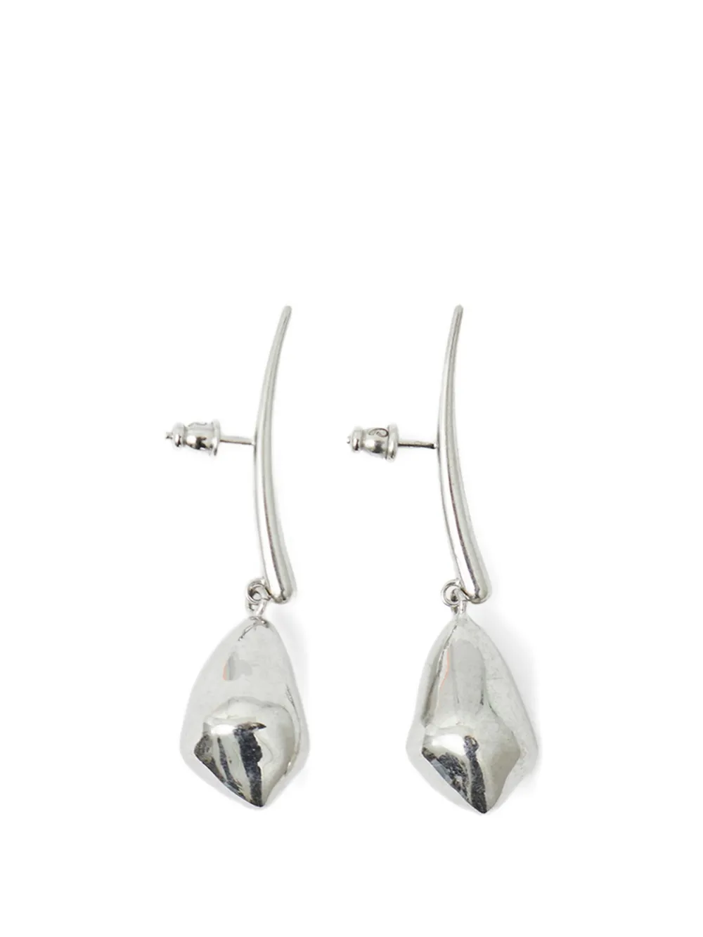 Panconesi small Lacrima sculptural earrings - Silver