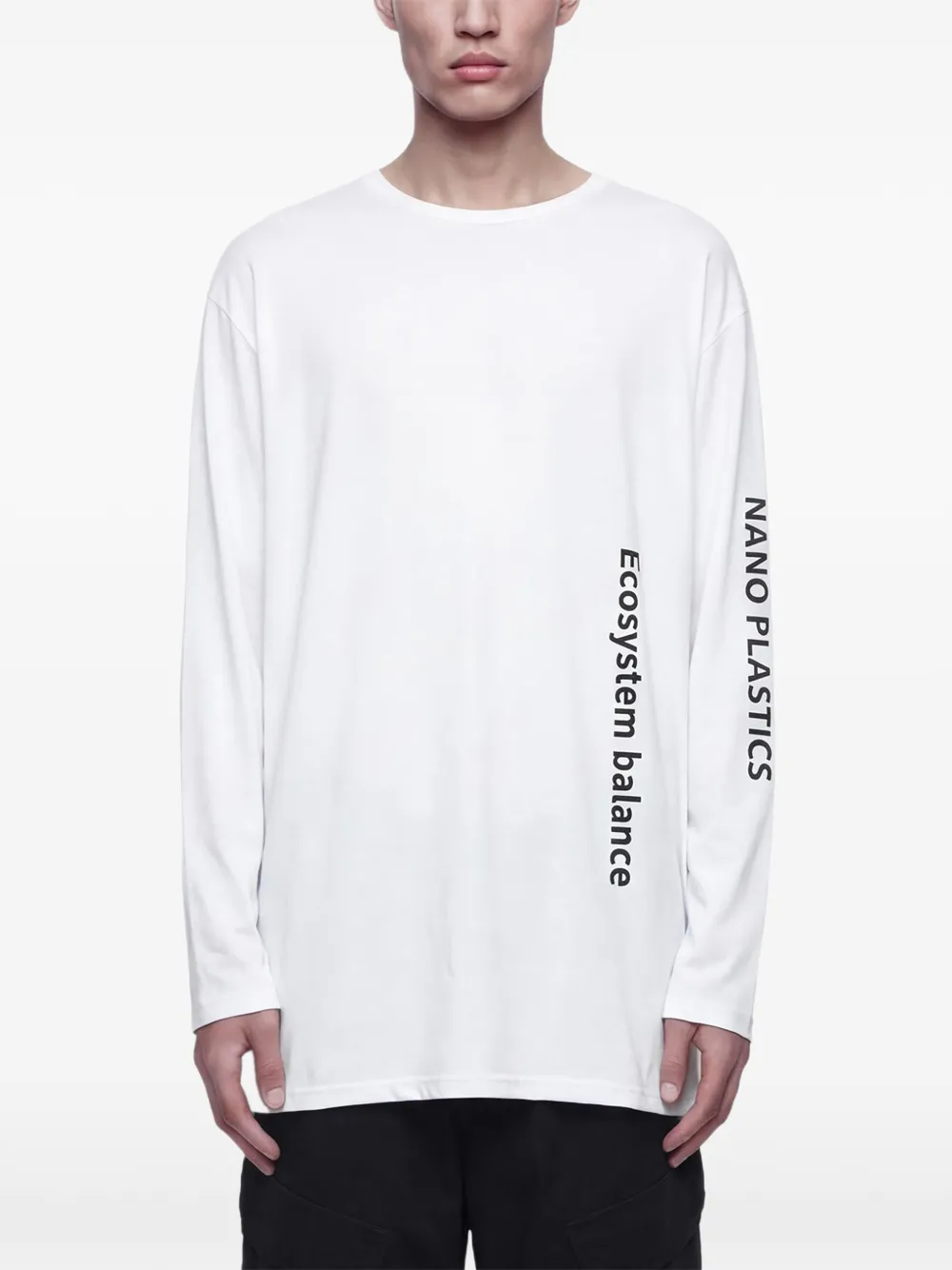 Yohji Yamamoto long-sleeve T-shirt - Bianco