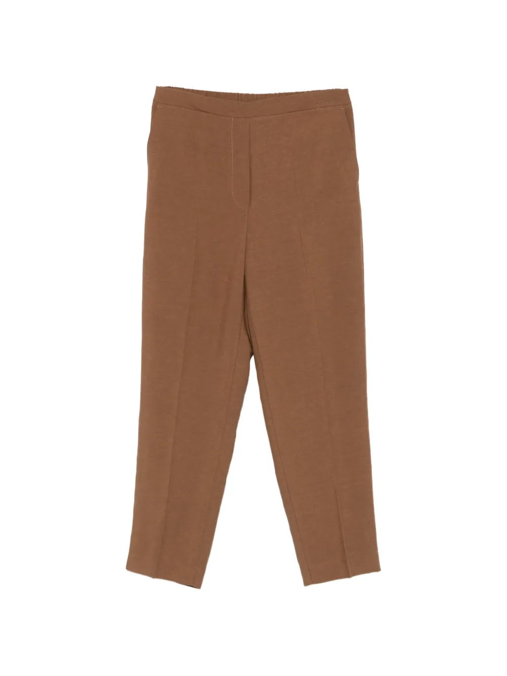 NINA 14.7 straight-leg trousers - Marrone