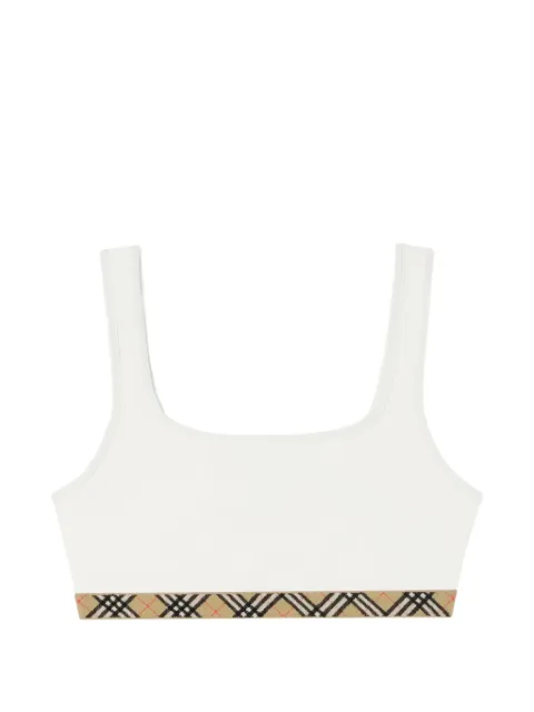 Burberry Check trim bikini top