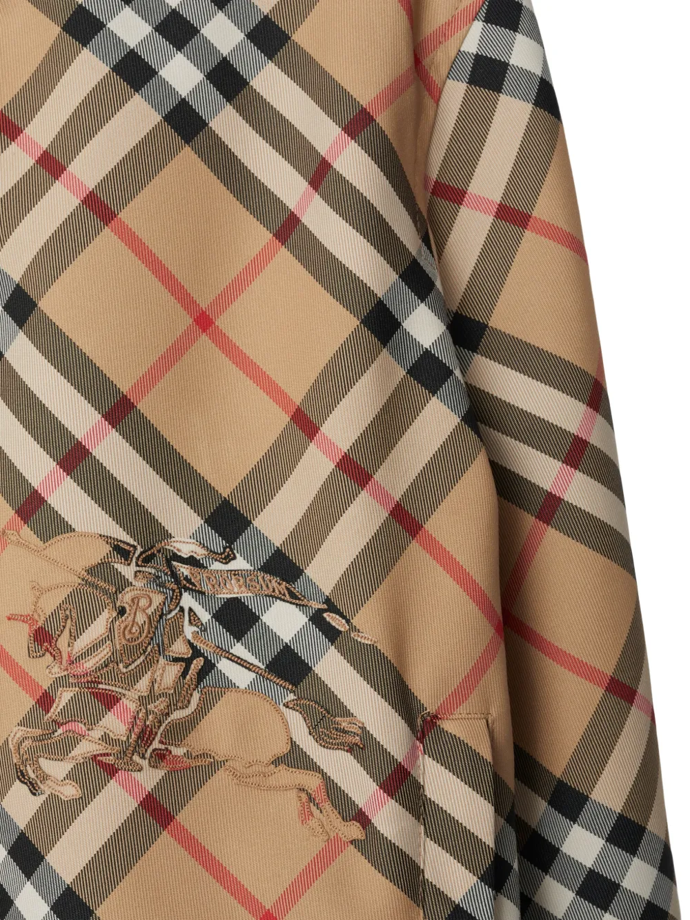 Burberry Cropped omkeerbaar geruit jack Beige