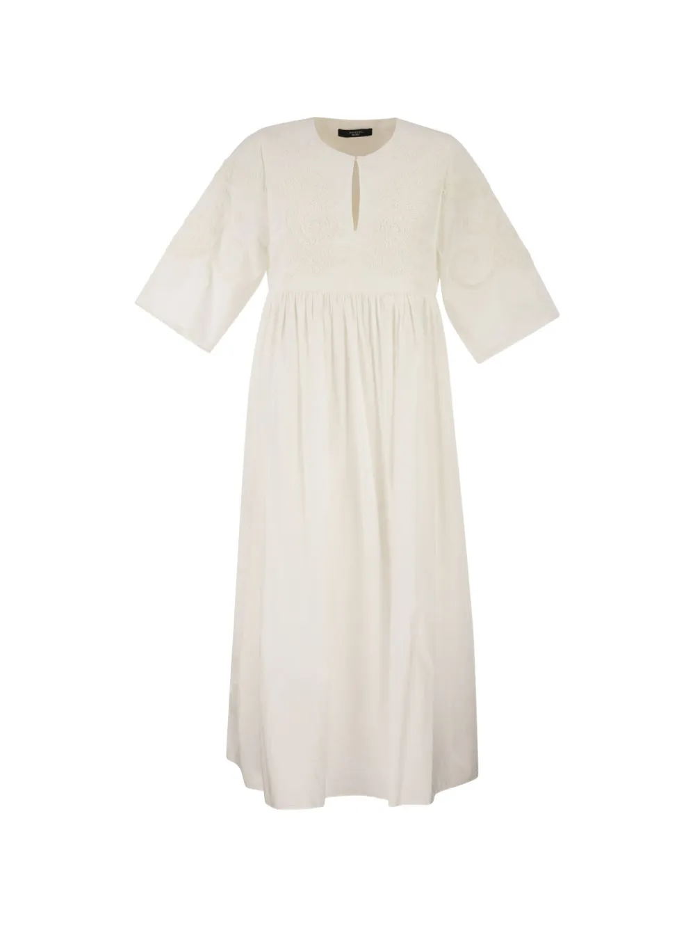 Weekend Max Mara crew-neck maxi dress - Bianco
