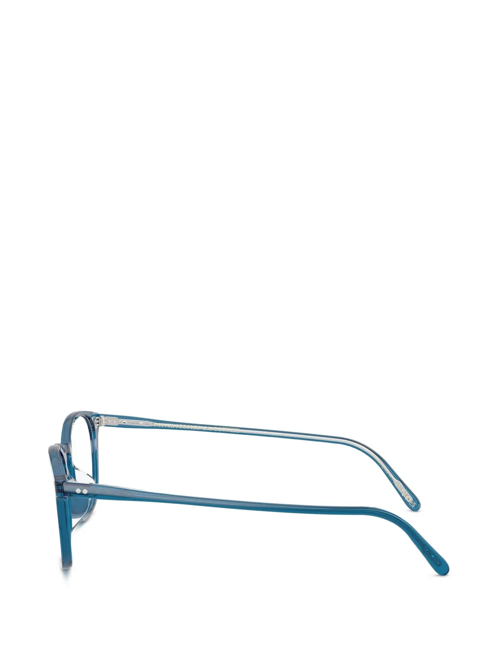 Oliver Peoples Finley bril met vierkant montuur Blauw